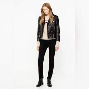 Zadig & Voltaire Women’s Size 24 Eva Court Anthr Black Denim Pants